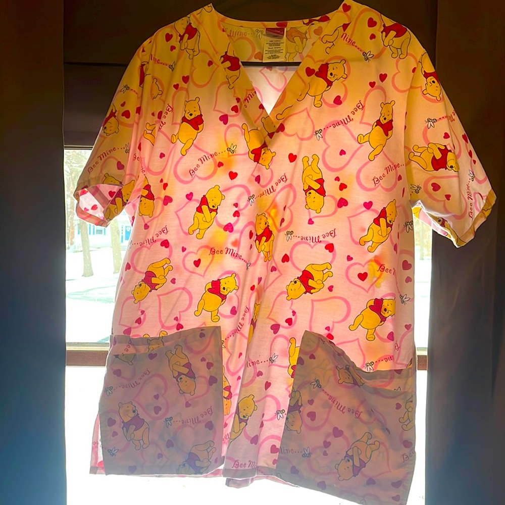 Disney “Bee Mine” Pooh Scrub Top